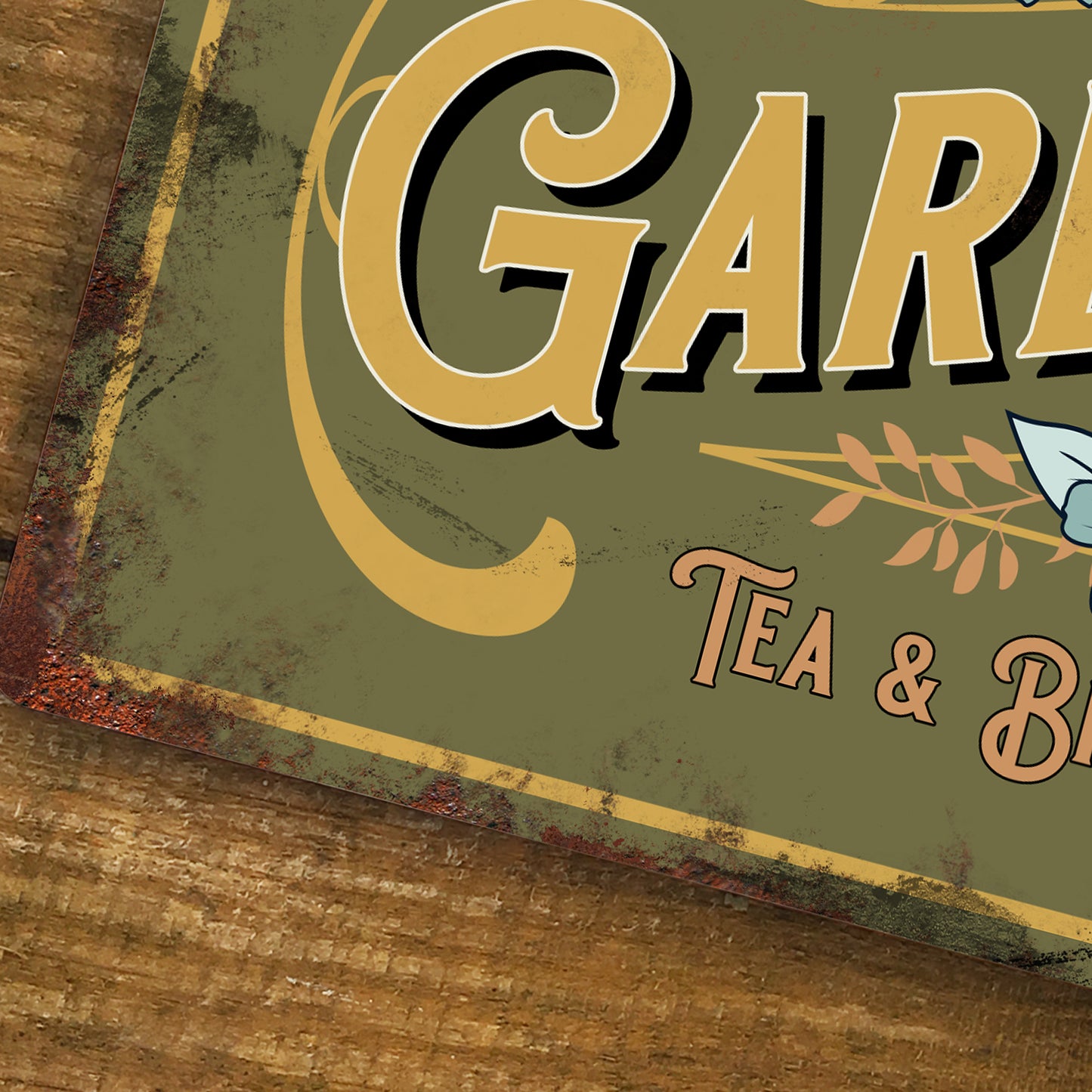 Personalised Garden Shed Metal Door Wall Sign Vintage 200x305mm