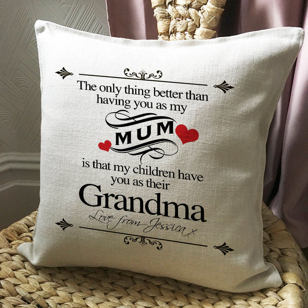 Personalised Mothers Day Cushion Pillow Cover 40cm 16"