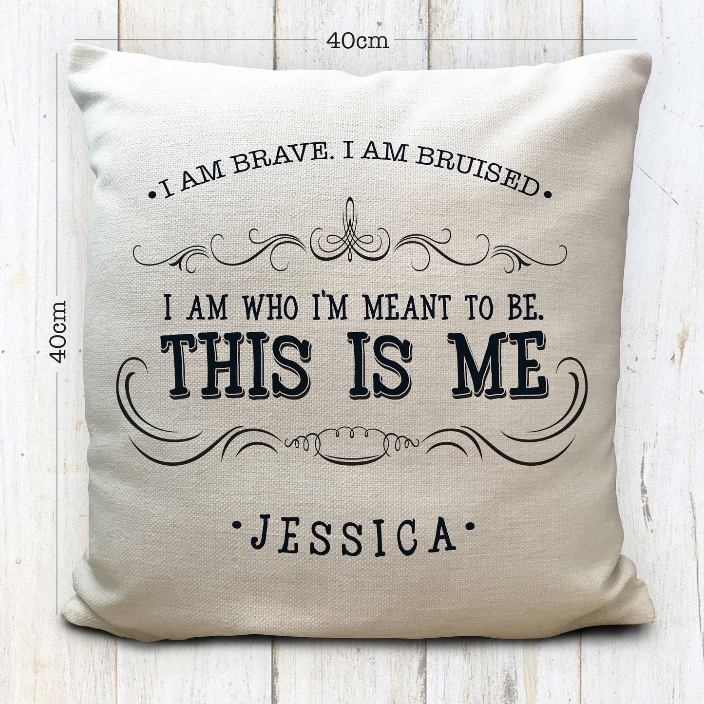 Personalised This is me quote motivational Cushion Cover 40cm 16"