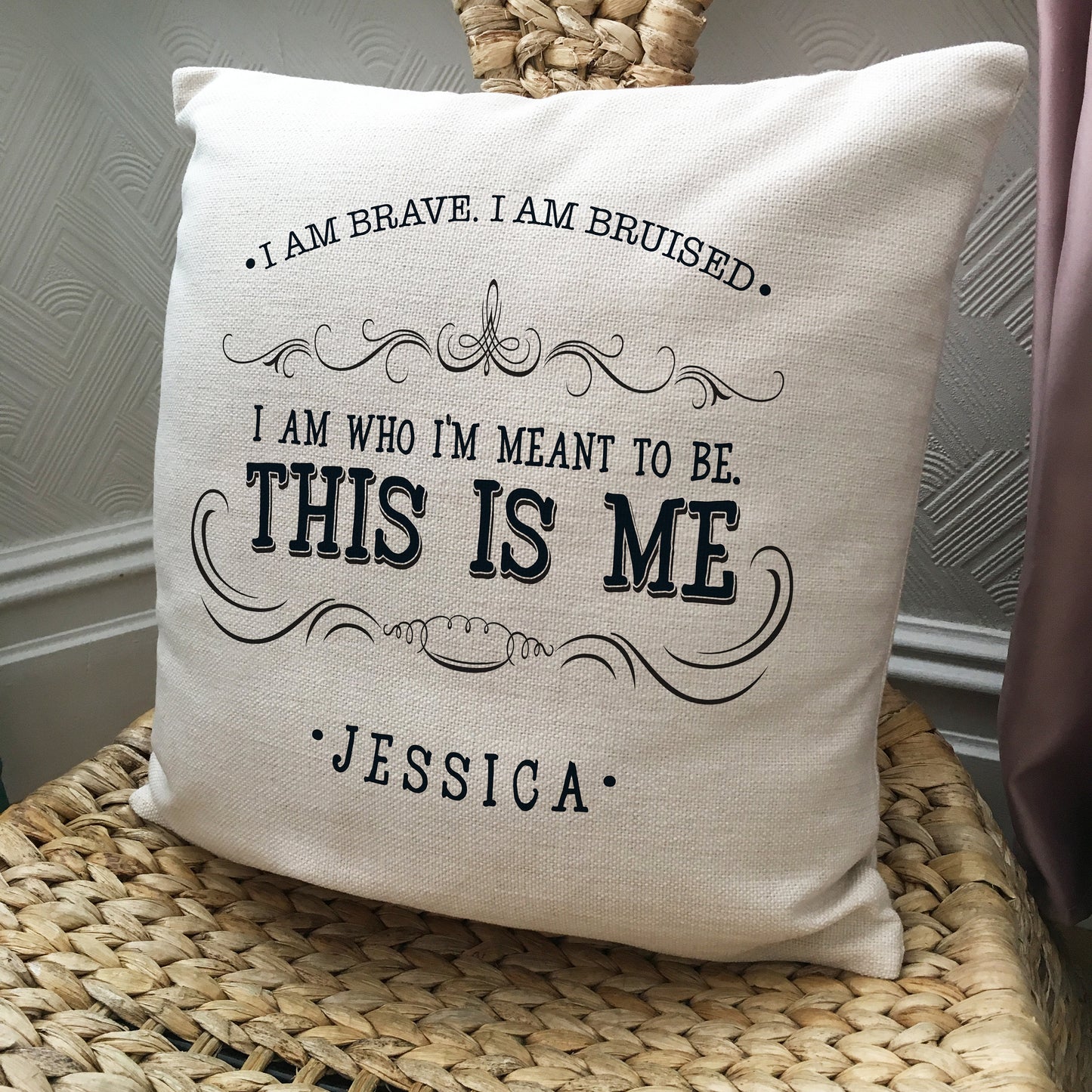 Personalised This is me quote motivational Cushion Cover 40cm 16"
