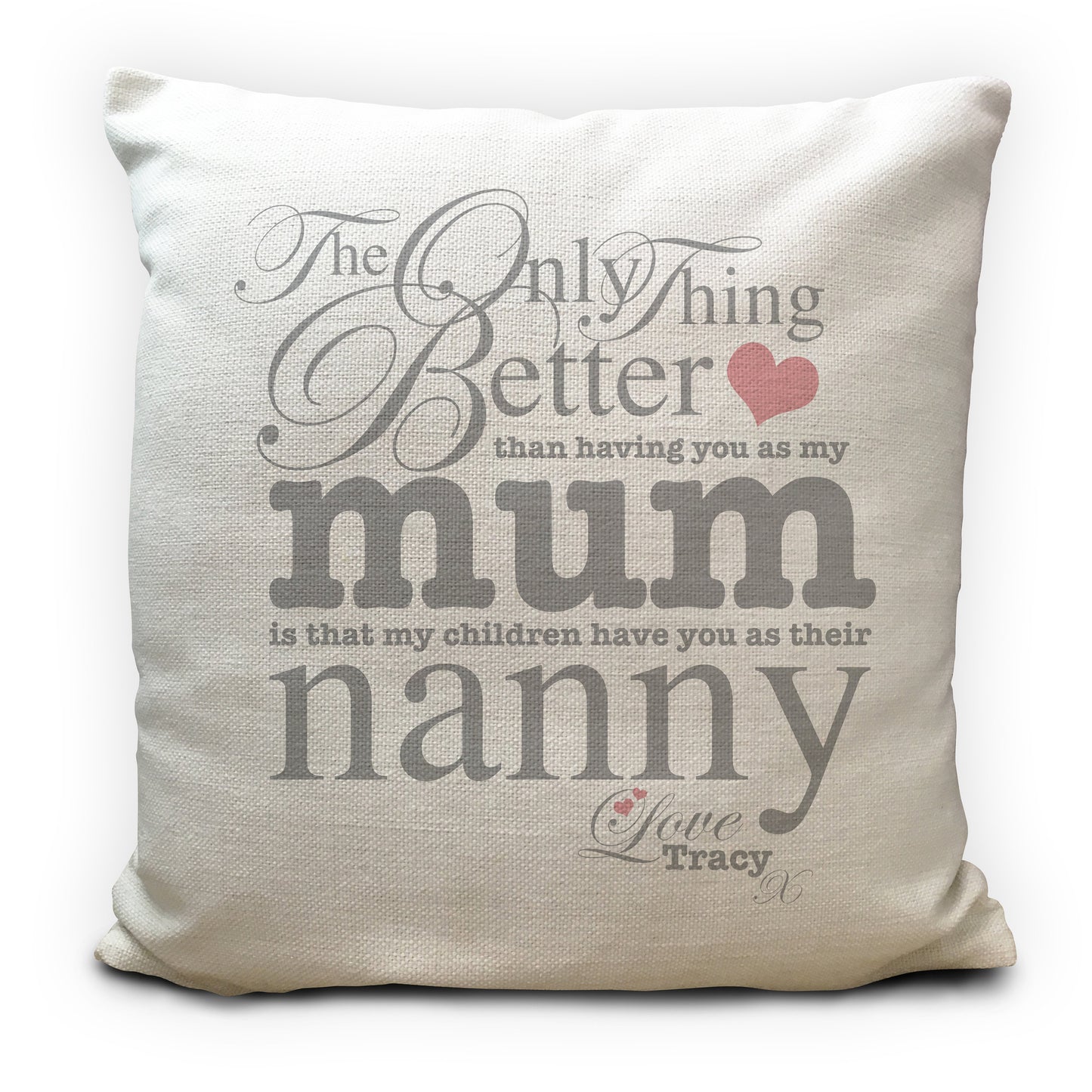 Personalised Mothers Day Cushion Cover Gift 40cm 16"