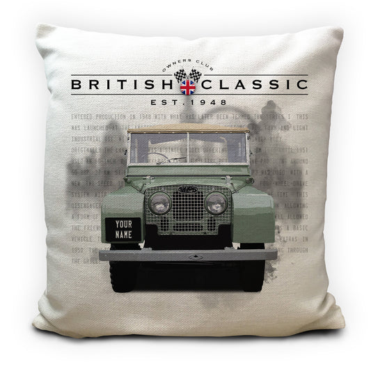 Personalised Custom Land Rover series 1 cushion cover