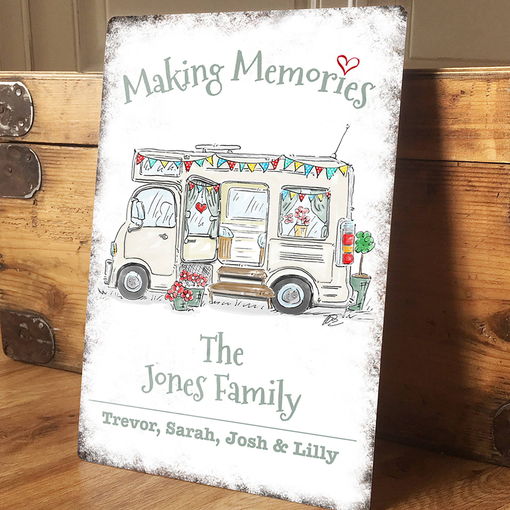 Personalised Motorhome Camping Metal Sign Gift