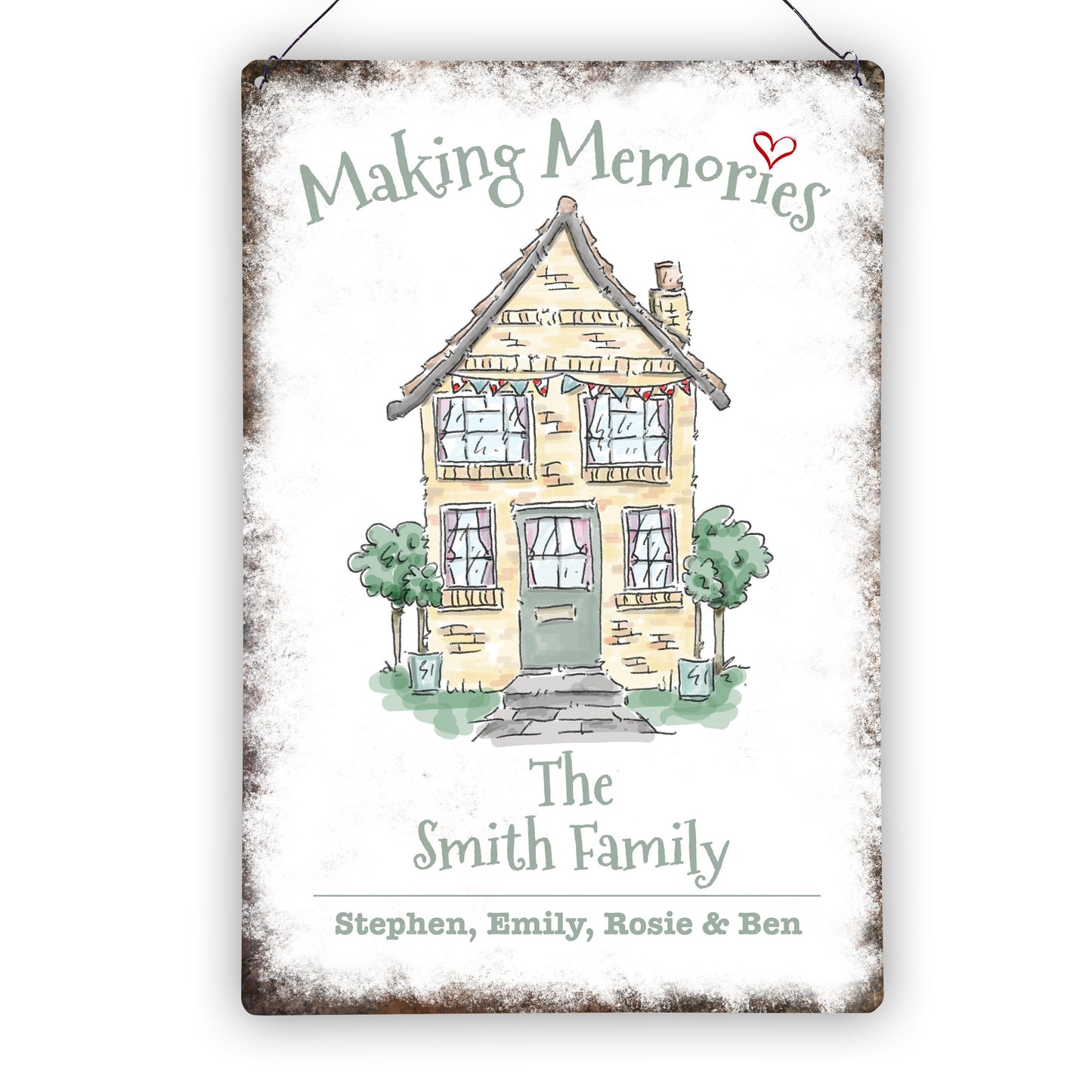 Personalised New Home Metal Waterproof Sign 200x305mm