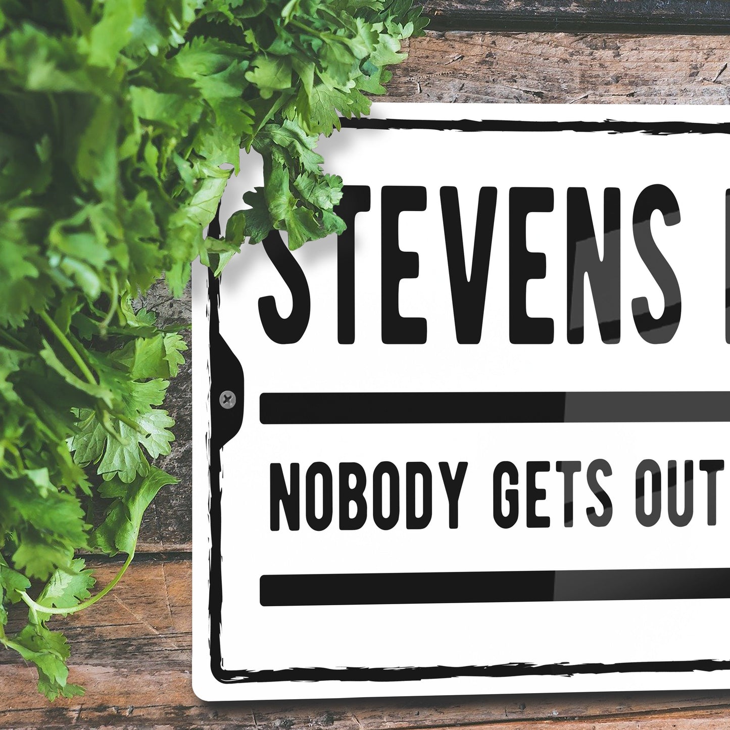 Personalised Metal Street Sign Home Bar Garden Waterproof 200x305mm