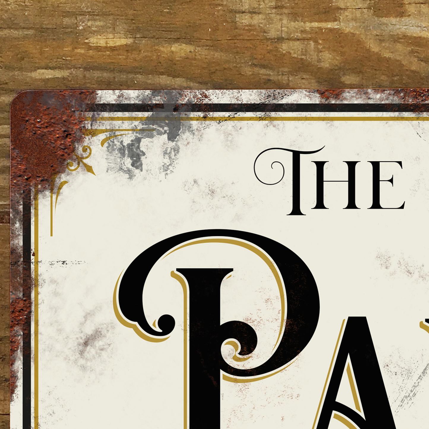 Personalised Pantry Sign Vintage Metal Sign 200mm x 305mm