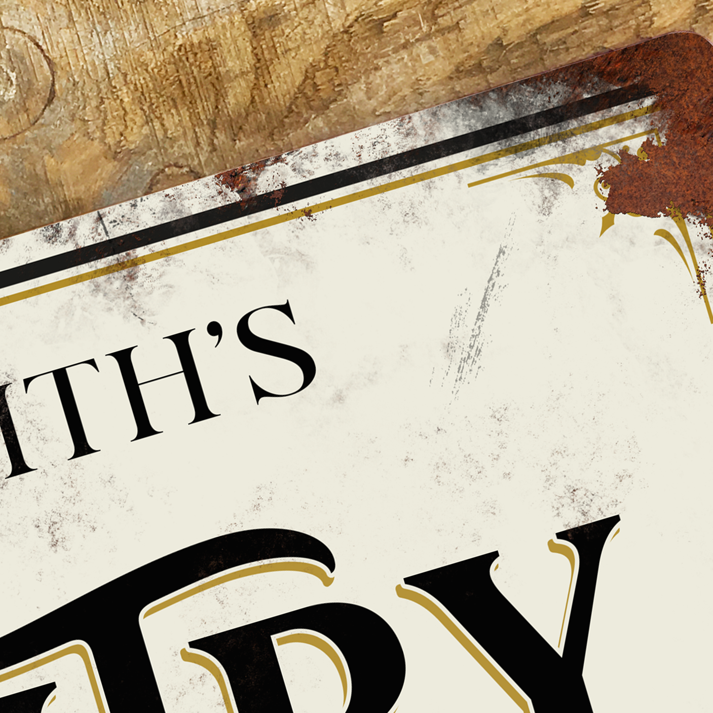 Personalised Pantry Sign Vintage Metal Sign 200mm x 305mm
