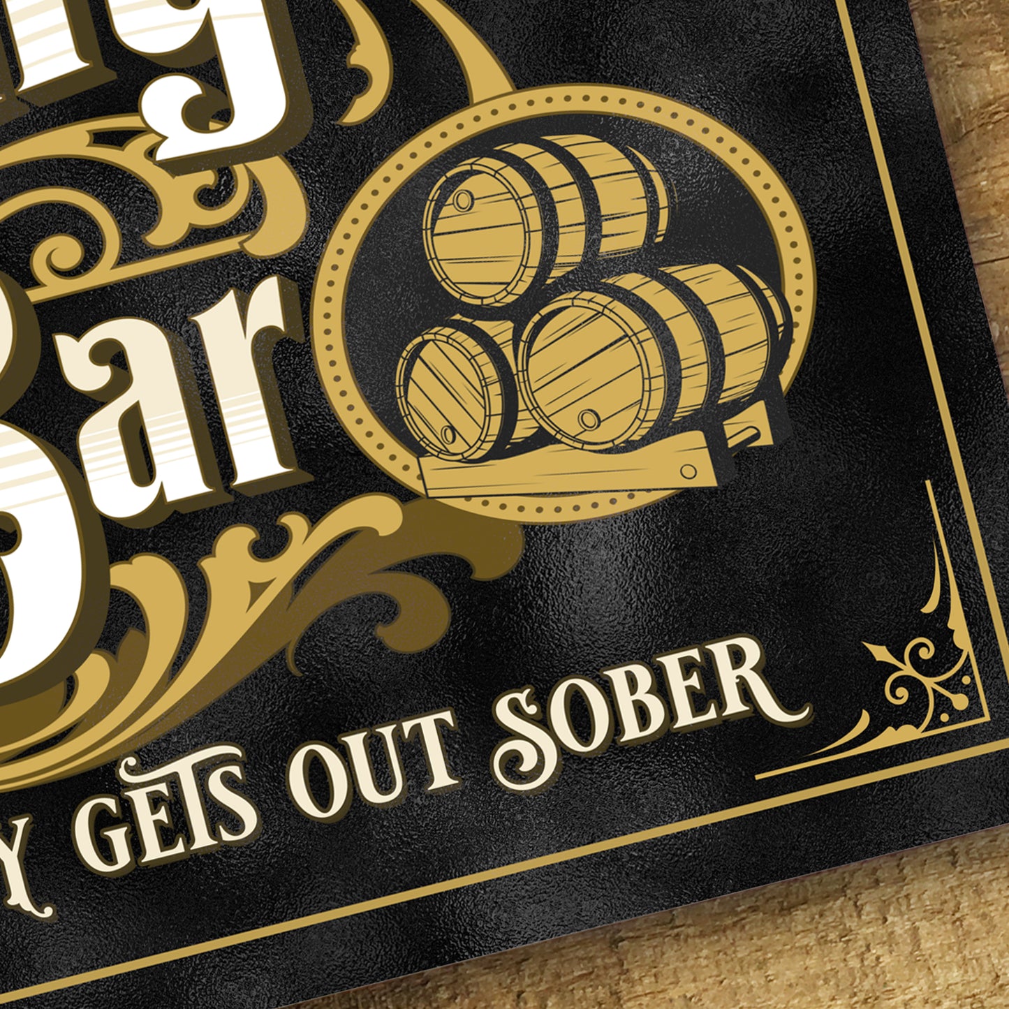 Personalised Whisky Bar Home Pub Metal Door Wall Sign Vintage 200x305mm