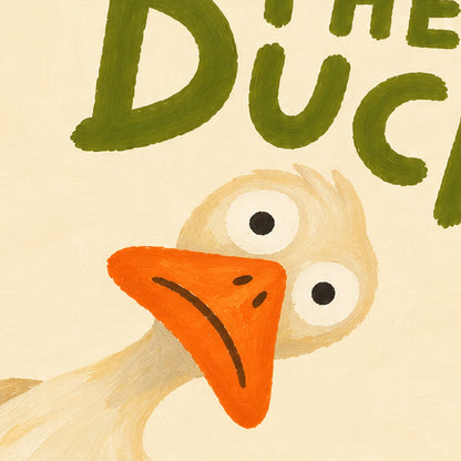 What The Duck? Funny Duck Wall Art Print – Quirky Animal Poster