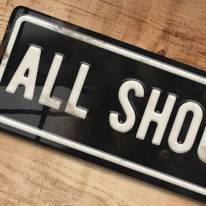 Elvis Presley All Shook Up Road Sign Metal Retro Vintage Collectors Gift 100x305mm