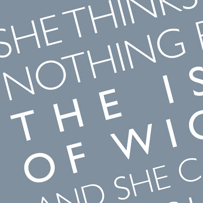 Jane Austen Isle of Wight Quote Print, Island Wall Art, Literary Poster, Isle of Wight Gift, Minimalist Typography Print A4 A3 A2 A1