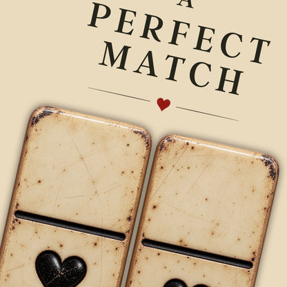 Personalised Perfect Match Domino Print – Wedding & Anniversary Couple Wall Art