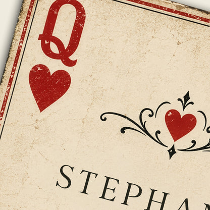 Personalised King & Queen of Hearts Print – Wedding & Anniversary Wall Art