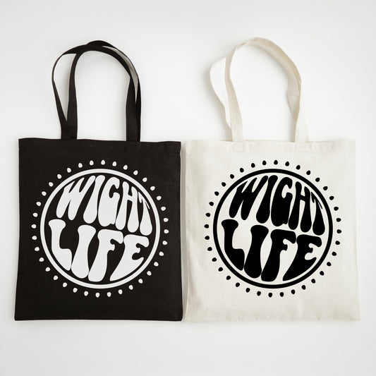 Wight Life Tote Bag - Sixties Power Circle - Shopping Bag