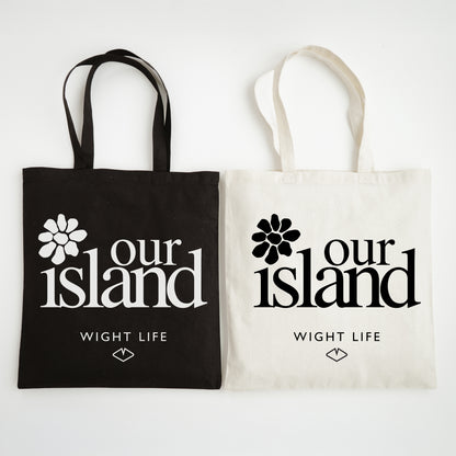 Wight Life Tote Bag - Our Island Flower - Shopping Bag