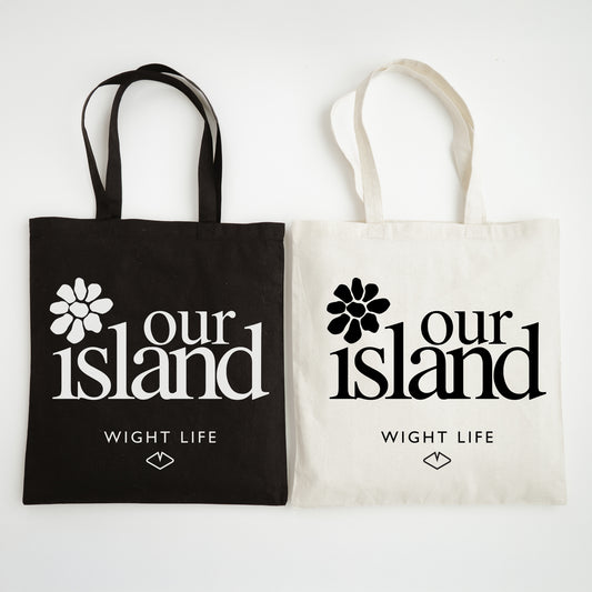 Wight Life Tote Bag - Our Island Flower - Shopping Bag
