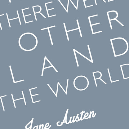 Jane Austen Isle of Wight Quote Print, Island Wall Art, Literary Poster, Isle of Wight Gift, Minimalist Typography Print A4 A3 A2 A1