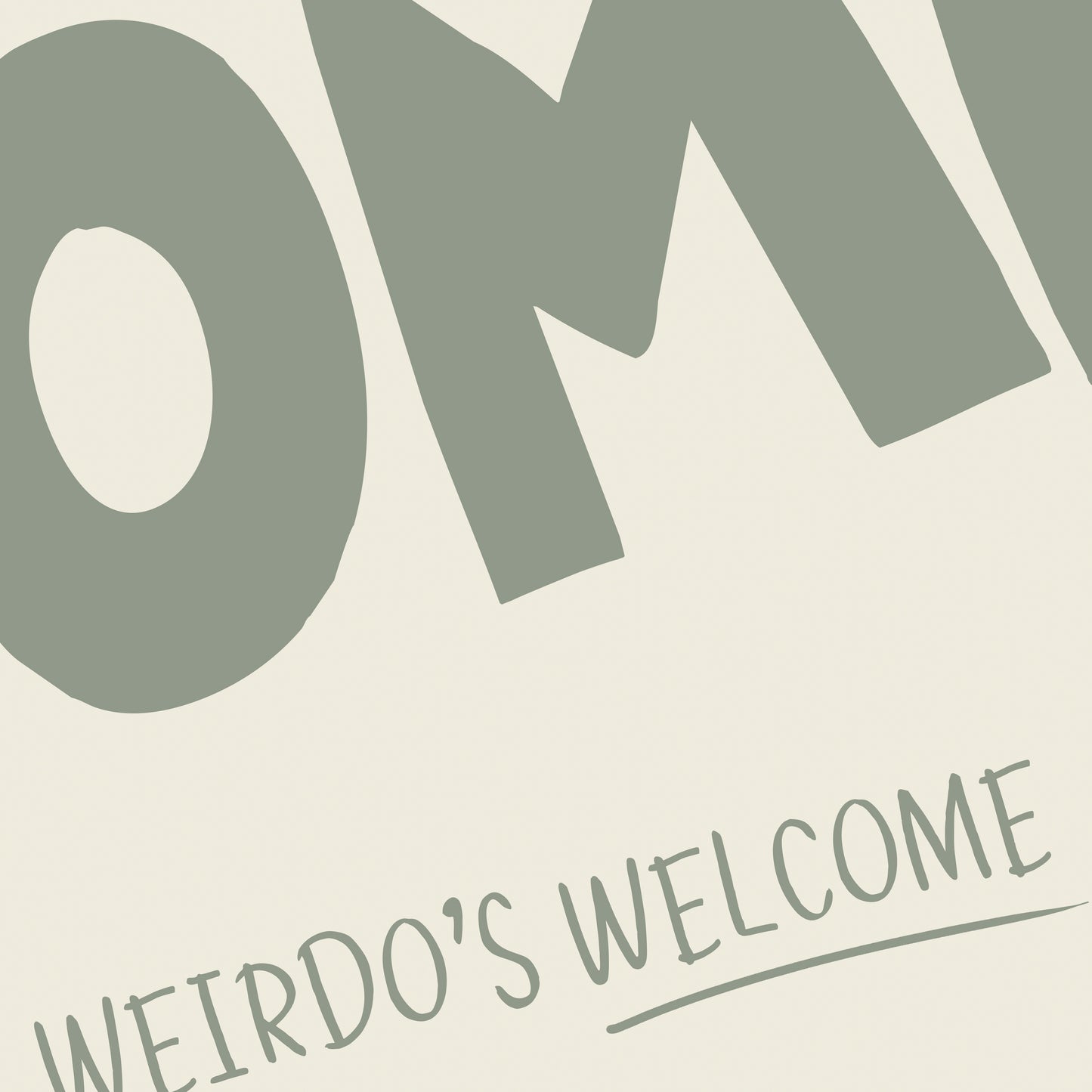 Weirdos Welcome Funny Wall Art Print – Quirky Welcome Home Poster