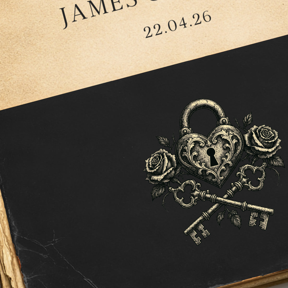 Personalised Gothic Wedding Print – Till Death Do Us Part Vintage Book Wall Art