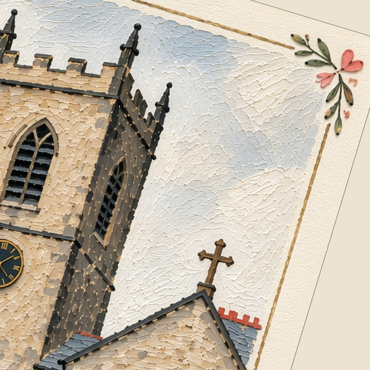Personalised Church Wedding Print – Custom Wedding Day Wall Art