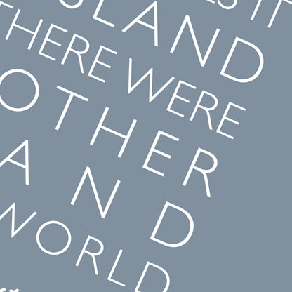Jane Austen Isle of Wight Quote Print, Island Wall Art, Literary Poster, Isle of Wight Gift, Minimalist Typography Print A4 A3 A2 A1