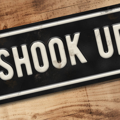 Elvis Presley All Shook Up Road Sign Metal Retro Vintage Collectors Gift 100x305mm
