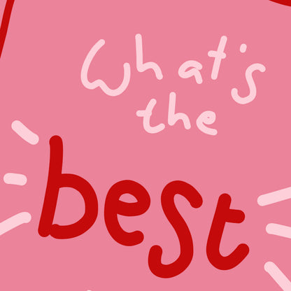 What’s the Best That Could Happen? Positive Quote Wall Art Print