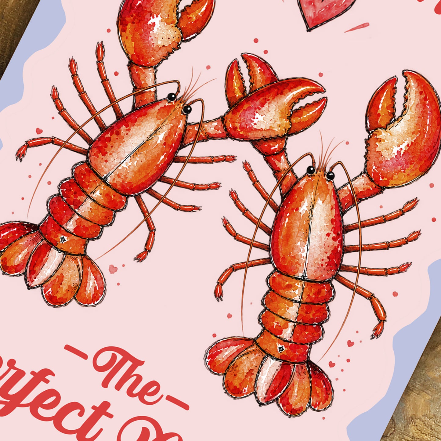 Personalised Couple Lobster Metal Sign – Wedding Anniversary Gift, Romantic Coastal Wall Art, Custom Names Aluminium Love Sign