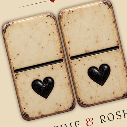 Personalised Perfect Match Domino Print – Wedding & Anniversary Couple Wall Art