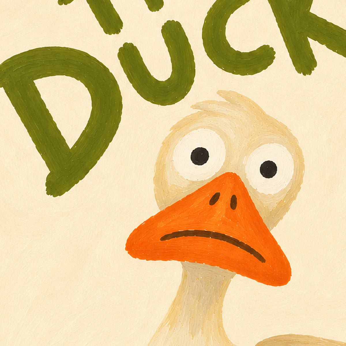 What The Duck? Funny Duck Wall Art Print – Quirky Animal Poster