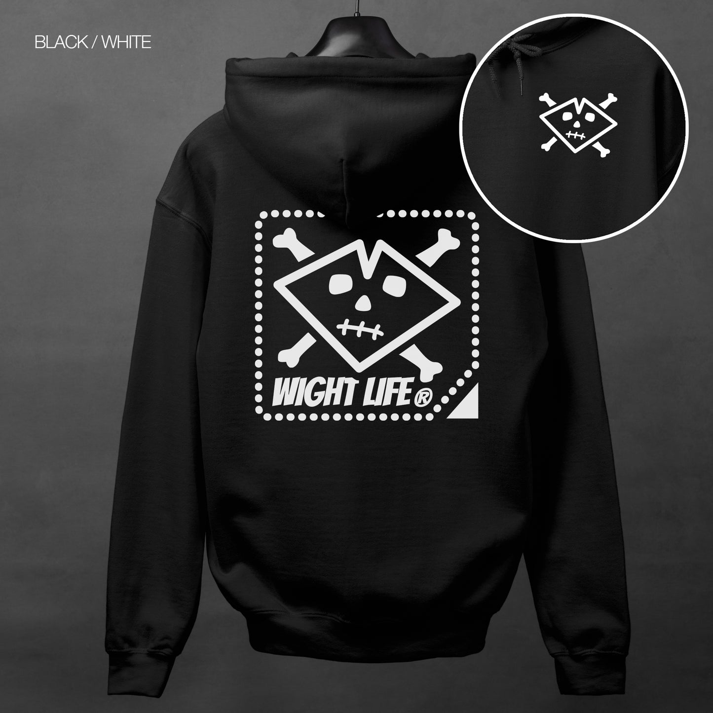 Wight Life Hoodie - Crossbones - Unisex Hoodie