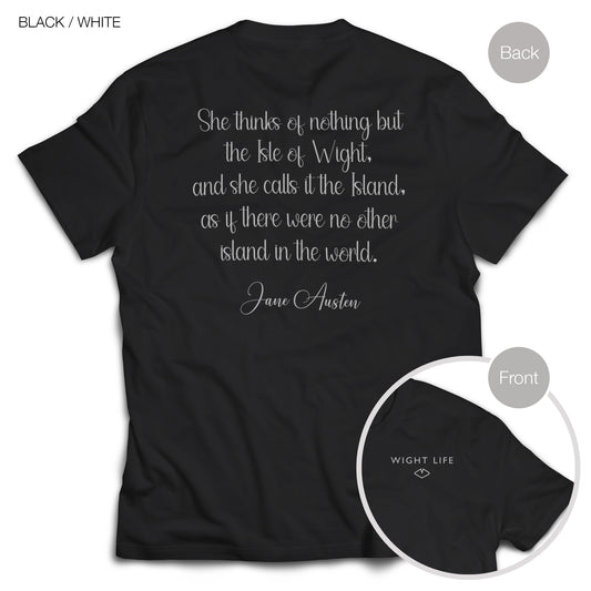 Wight Life T-Shirt - Jane Austen Quote