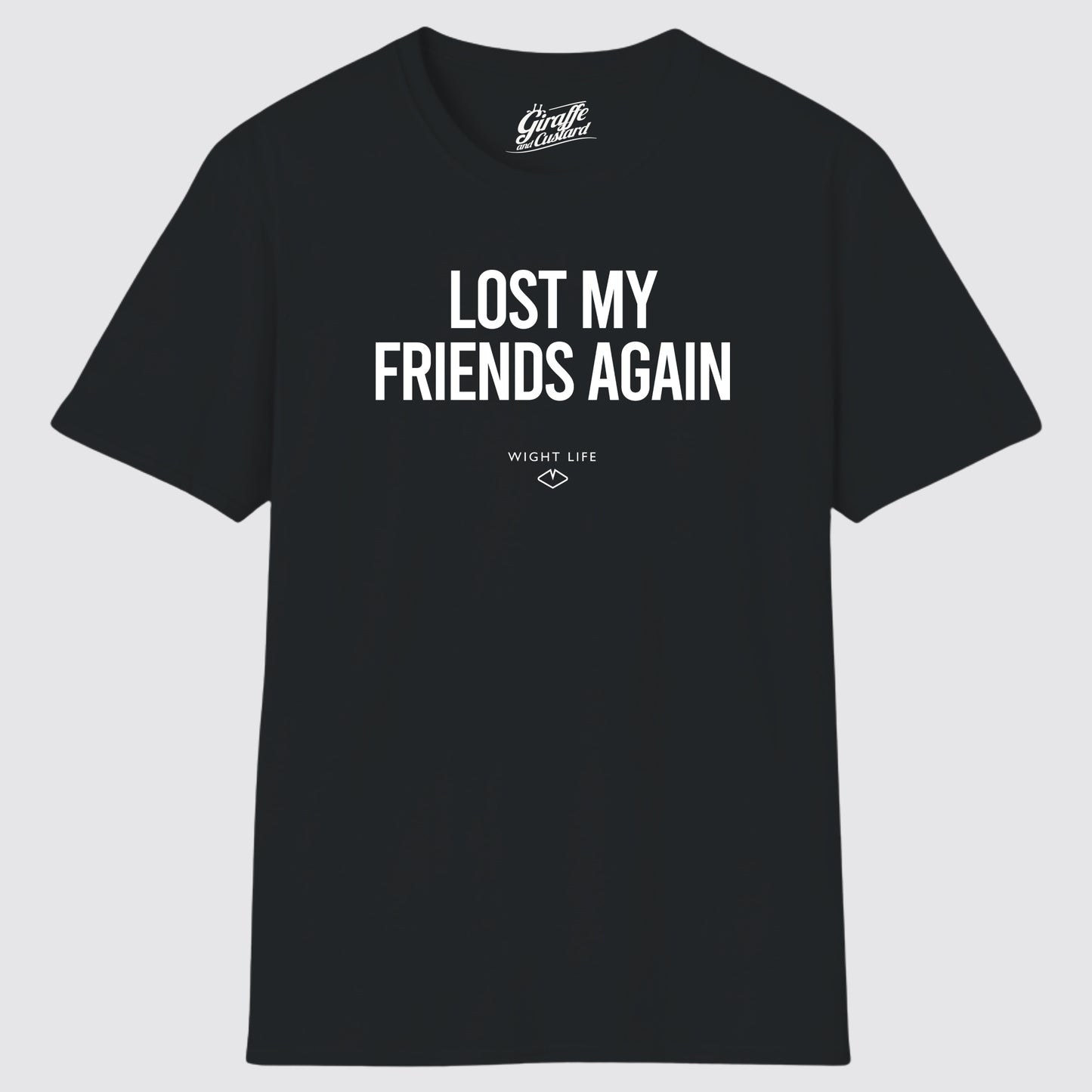 Wight Life T-Shirt - Festival Lost My Friends Again- Unisex Isle of Wight Tee