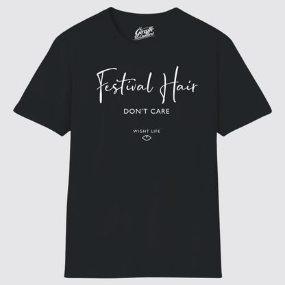 Wight Life T-Shirt - Festival Hair Don't Care - Unisex Isle of Wight Tee