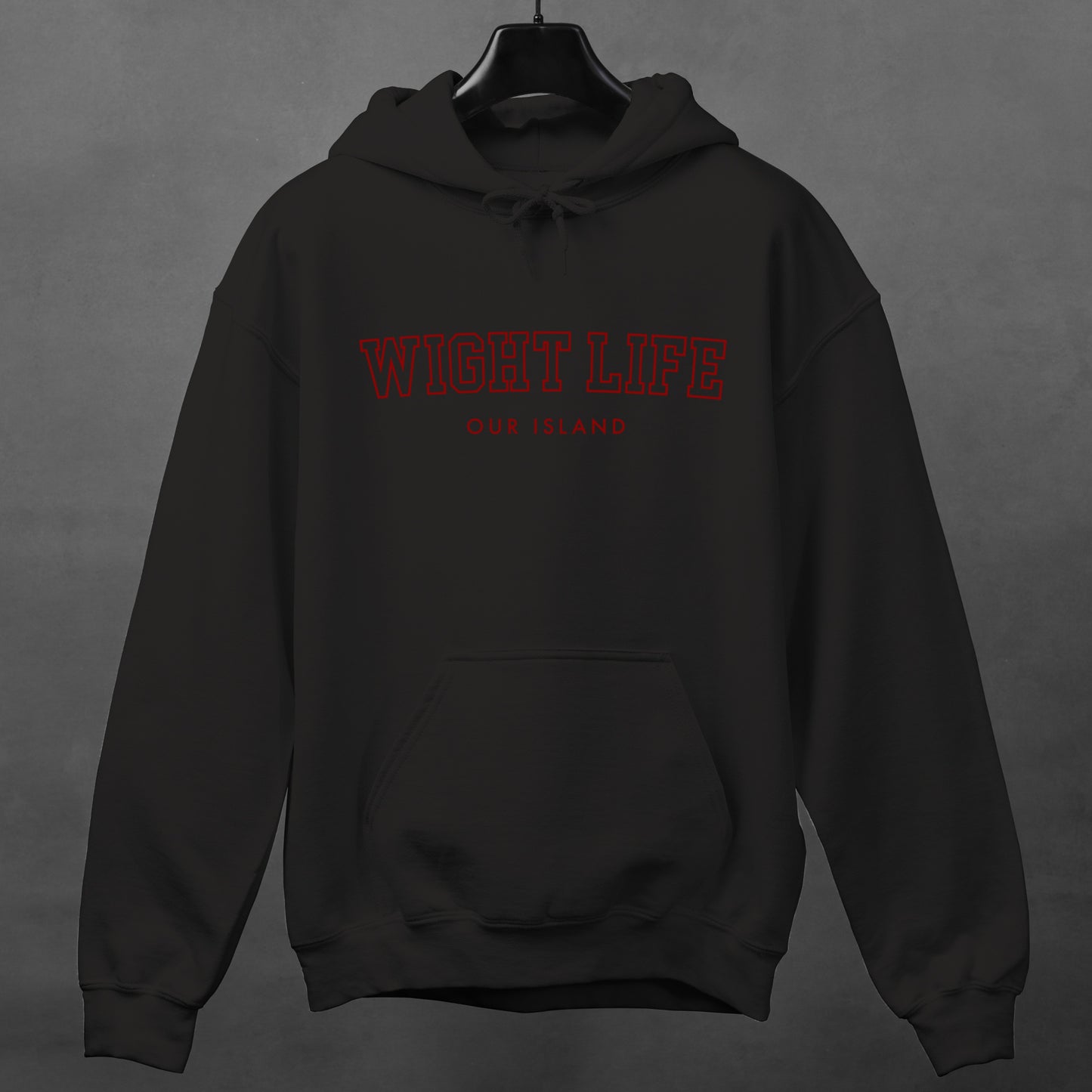 Wight Life Hoodie - College University Style - Isle of Wight Hoodie