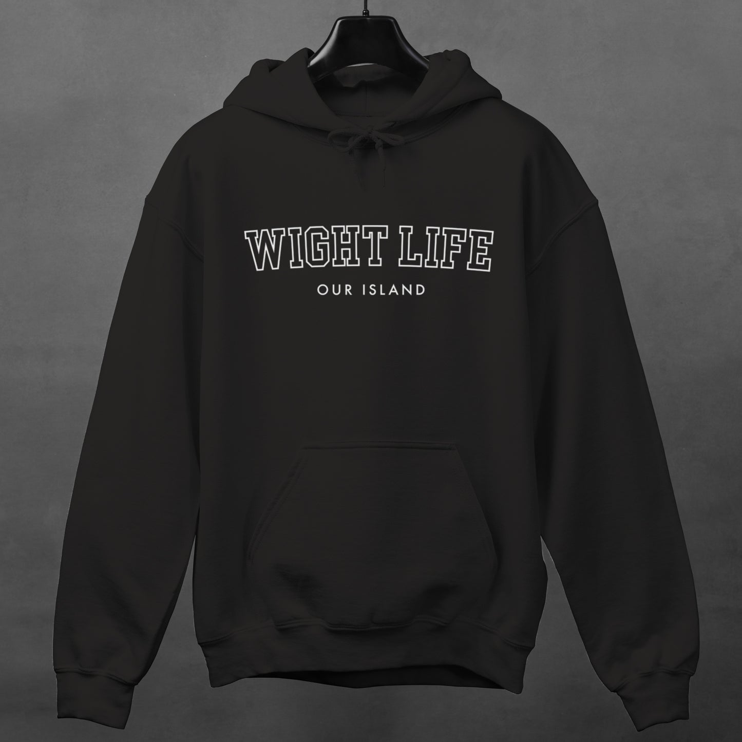 Wight Life Hoodie - College University Style - Isle of Wight Hoodie