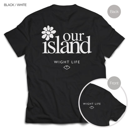Wight Life T-Shirt - Our Island flower- Unisex Isle of Wight Tee