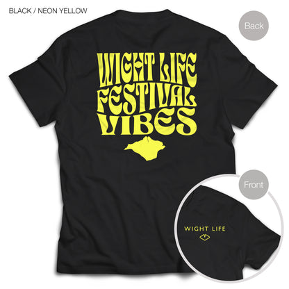Wight Life Neon Festival T-Shirt - Festival Vibes Neon Colours