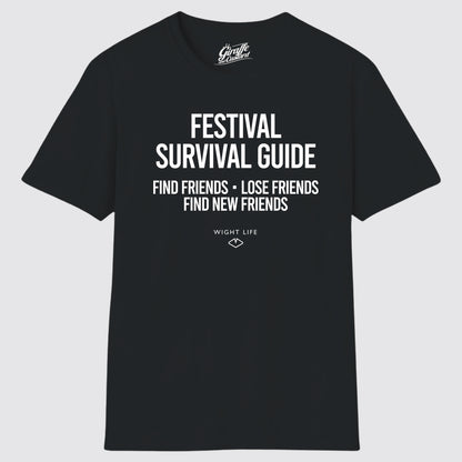 Wight Life T-Shirt - Festival Survival find Friends T Shirt- Unisex Isle of Wight Tee