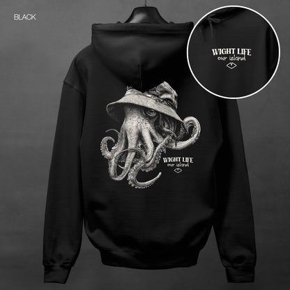 Wight Life Hoodie - Bucket Hat Octopus - Unisex Hoodie