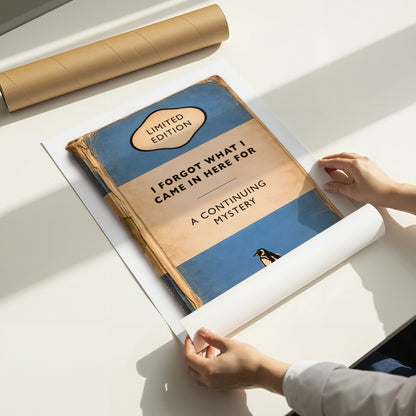 Vintage Book Cover Print - I Forgot What I Came In Here For