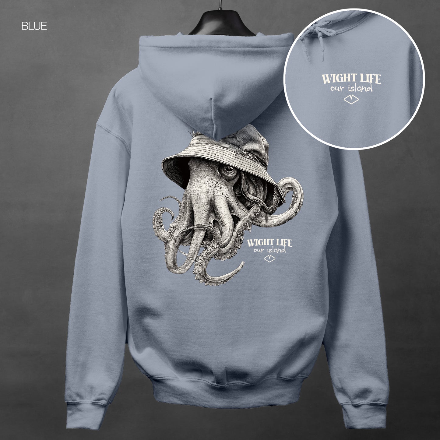 Wight Life Hoodie - Bucket Hat Octopus - Unisex Hoodie