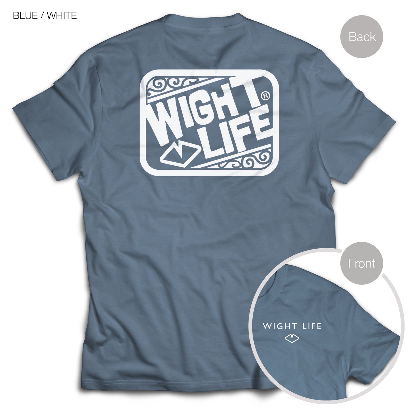 Wight Life T-Shirt - Abstract Surf- Unisex Isle of Wight Tee