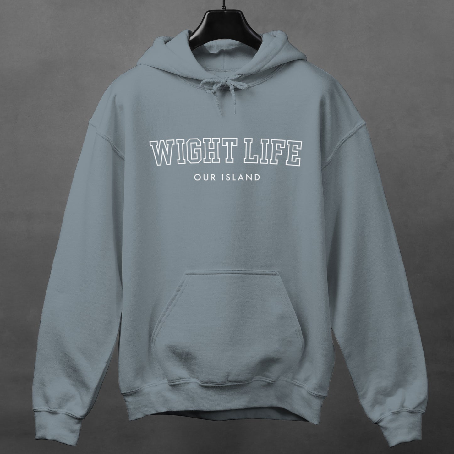 Wight Life Hoodie - College University Style - Isle of Wight Hoodie