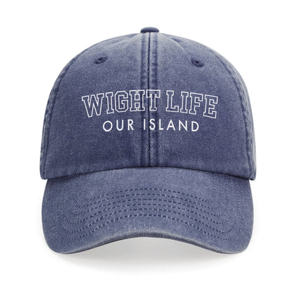 Wight Life Logo College Baseball Cap - Isle of Wight Collection
