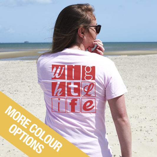 Wight Life T-Shirt - Typo Boxes- Unisex Isle of Wight Tee