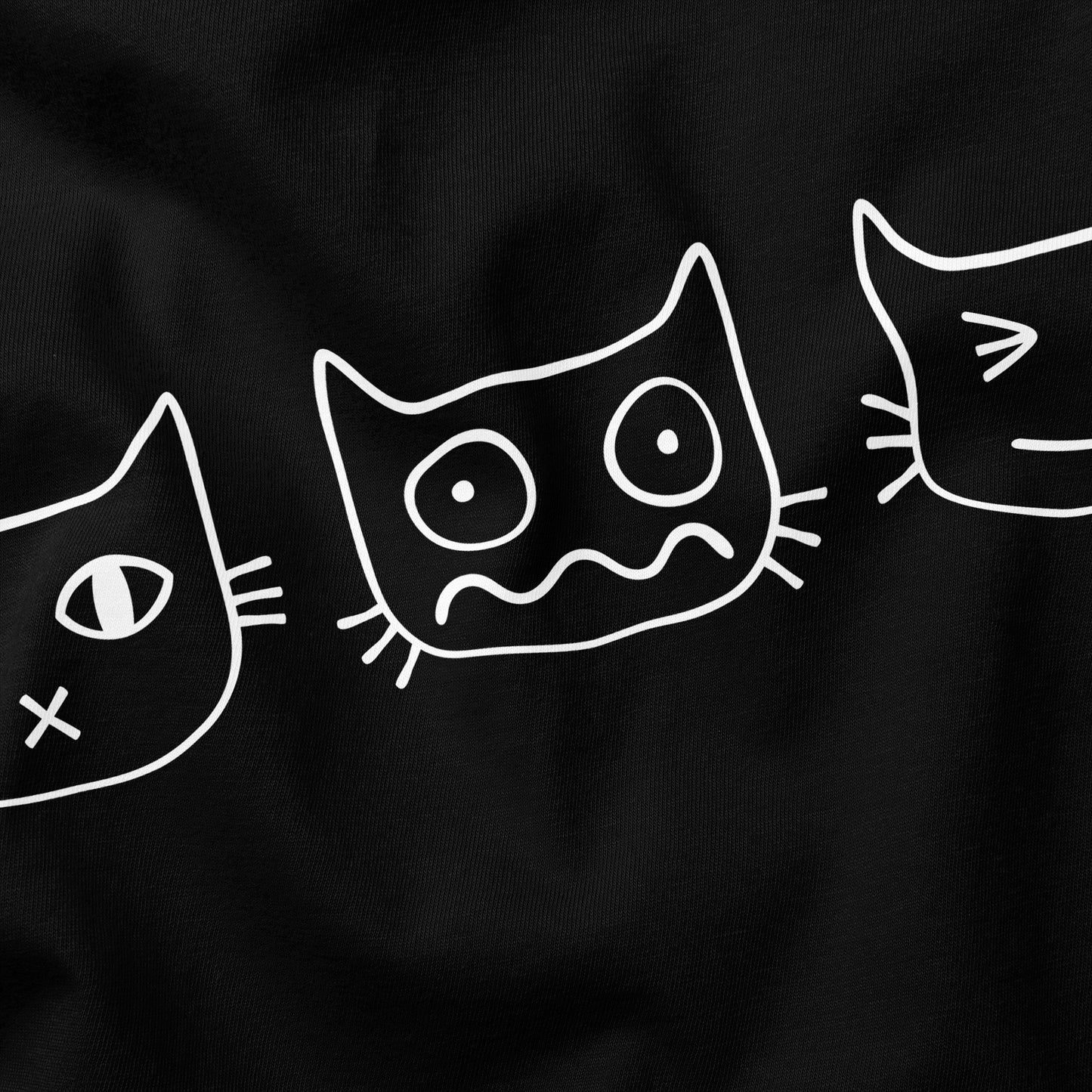 Cat Faces Cat T-Shirt - Funny Slogan T-Shirt - Cat Lover