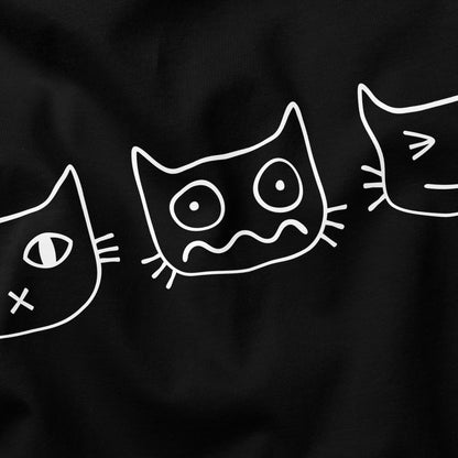 Cat Faces Cat T-Shirt - Funny Slogan T-Shirt - Cat Lover