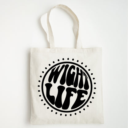 Wight Life Tote Bag - Sixties Power Circle - Shopping Bag