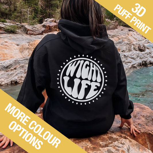 Wight Life Hoodie - PUFF PRINT - Power Circle